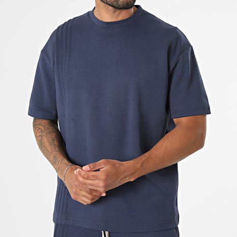 Ikao - Ensemble Tee Shirt Et Pantalon Jogging 138 Bleu Marine