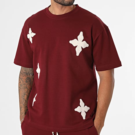 Ikao - Ensemble Tee Shirt Et Pantalon Jogging 142 Bordeaux