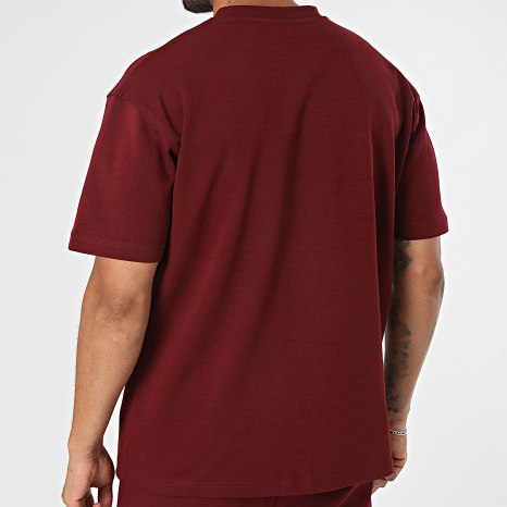 Ikao - Ensemble Tee Shirt Et Pantalon Jogging 087 Bordeaux