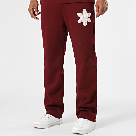 Ikao - Ensemble Tee Shirt Et Pantalon Jogging 087 Bordeaux