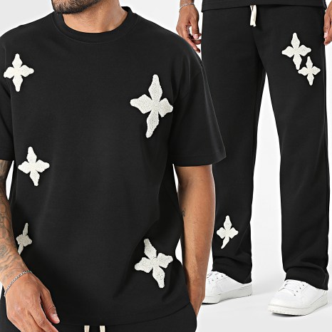 Ikao - Ensemble Tee Shirt Et Pantalon Jogging 142 Noir