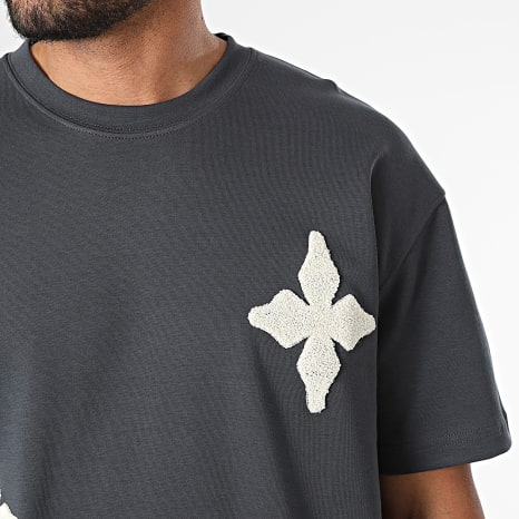 Ikao - Ensemble Tee Shirt Et Pantalon Jogging 142 Gris Anthracite