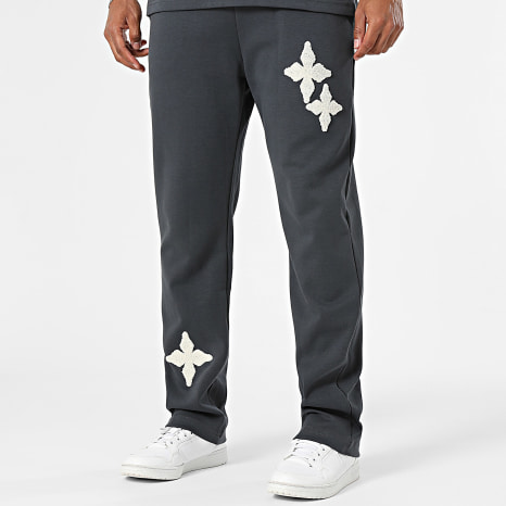 Ikao - Ensemble Tee Shirt Et Pantalon Jogging 142 Gris Anthracite