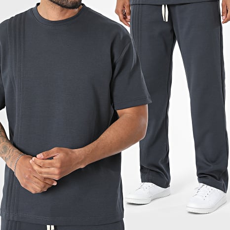 Ikao - Ensemble Tee Shirt Et Pantalon Jogging 138 Gris Anthracite