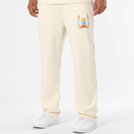 Ikao - Ensemble Tee Shirt Et Pantalon Jogging 180 Beige Clair