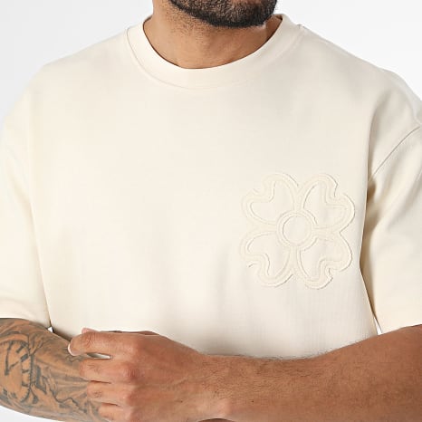Ikao - Ensemble Tee Shirt Et Pantalon Jogging 143 Beige Clair