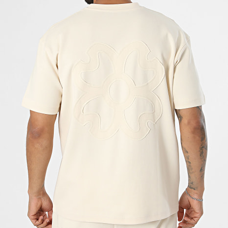 Ikao - Ensemble Tee Shirt Et Pantalon Jogging 143 Beige Clair