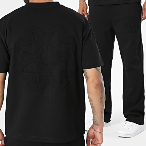Ikao - Ensemble Tee Shirt Et Pantalon Jogging 143 Noir