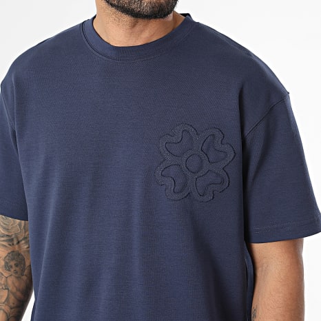 Ikao - Ensemble Tee Shirt Et Pantalon Jogging 143 Bleu Marine