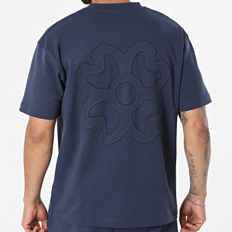 Ikao - Ensemble Tee Shirt Et Pantalon Jogging 143 Bleu Marine