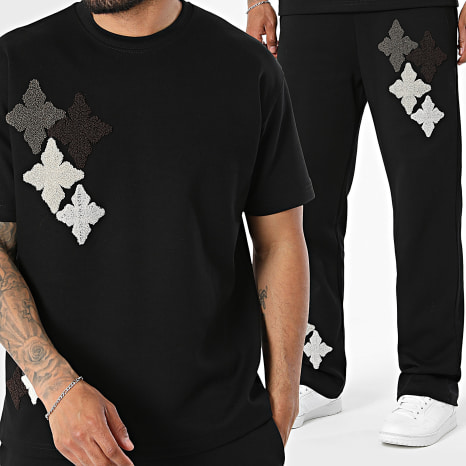 Ikao - Ensemble Tee Shirt Et Pantalon Jogging 105 Noir