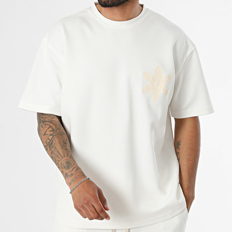 Ikao - Ensemble Tee Shirt Et Pantalon Jogging 087 Blanc