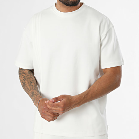 Ikao - Ensemble Tee Shirt Et Pantalon Jogging 138 Beige Clair