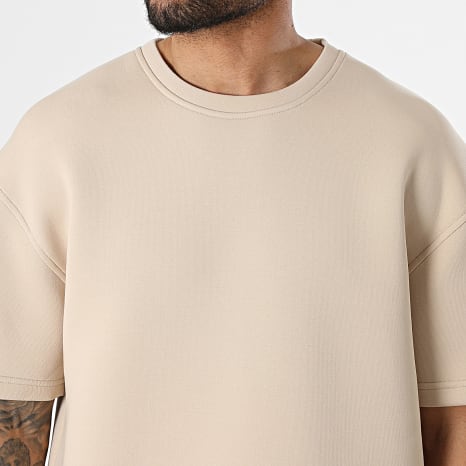 Ikao - Ensemble Tee Shirt Et Short Jogging 675 Beige