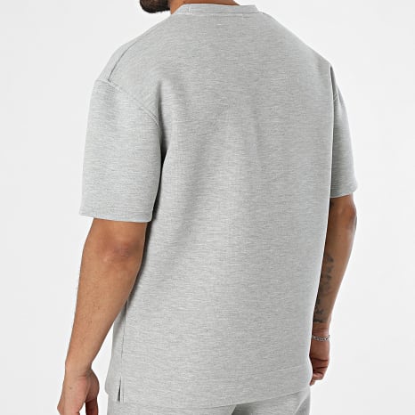 Ikao - Ensemble Tee Shirt Et Short Jogging 675 Gris Chiné