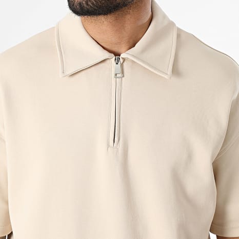 Ikao - Ensemble Polo Manches Courtes Et Pantalon Jogging 597 Beige