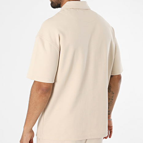 Ikao - Ensemble Polo Manches Courtes Et Pantalon Jogging 597 Beige
