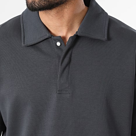 Ikao - Ensemble Polo Manches Courtes Et Pantalon Jogging 070 Gris Anthracite