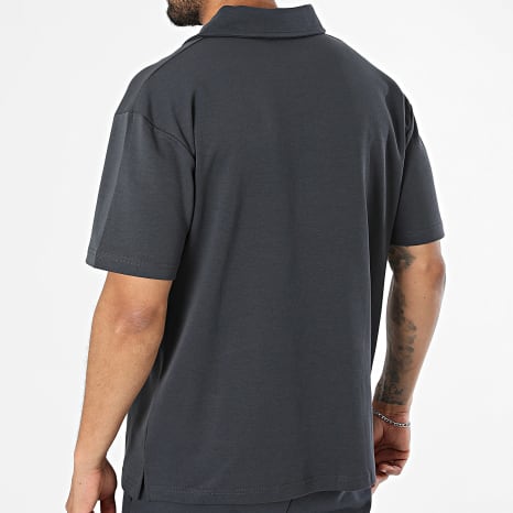 Ikao - Ensemble Polo Manches Courtes Et Pantalon Jogging 070 Gris Anthracite