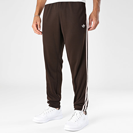 Adidas Originals - Pantalon Jogging A Bandes SST TP KE3513 Marron Rose