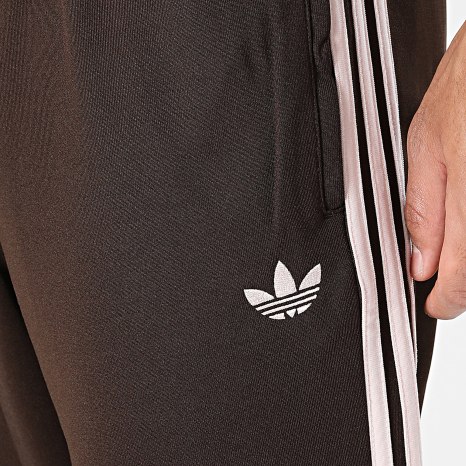 Adidas Originals - Pantalon Jogging A Bandes SST TP KE3513 Marron Rose