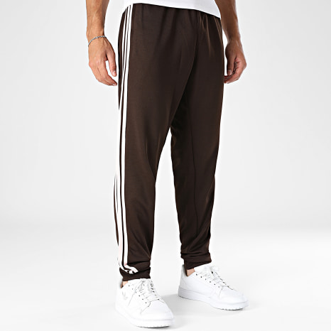 Adidas Originals - Pantalon Jogging A Bandes SST TP KE3513 Marron Rose