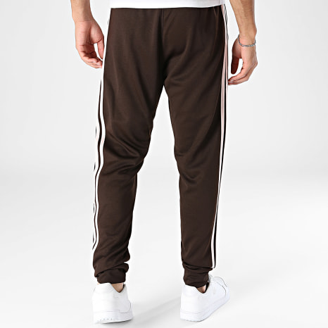 Adidas Originals - Pantalon Jogging A Bandes SST TP KE3513 Marron Rose