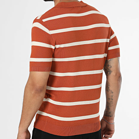 Frilivin - Polo Manga Curta Malha 338 Laranja Bege