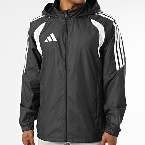 Adidas Sportswear - Coupe-Vent Capuche A Bandes Tiro 26 League JY9733 Noir