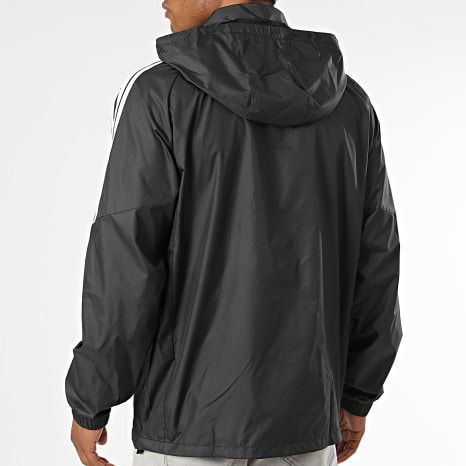 Adidas Sportswear - Coupe-Vent Capuche A Bandes Tiro 26 League JY9733 Noir