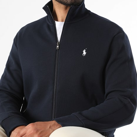 Polo Ralph Lauren - Veste Zippée Col Montant Original Player Bleu Marine