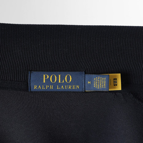 Polo Ralph Lauren - Veste Zippée Col Montant Original Player Bleu Marine