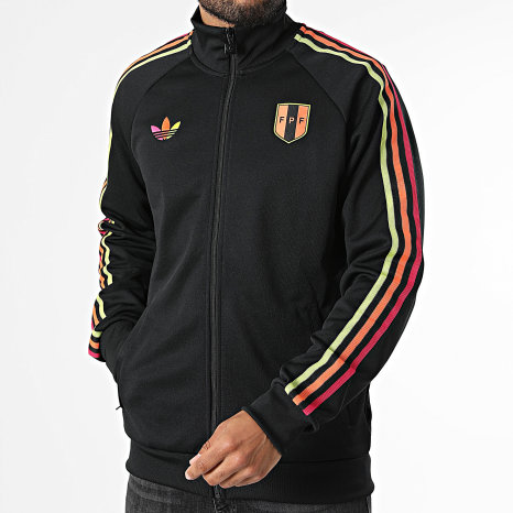 Adidas Originals - Veste Zippée A Bandes Perou Originals KA8593 Noir