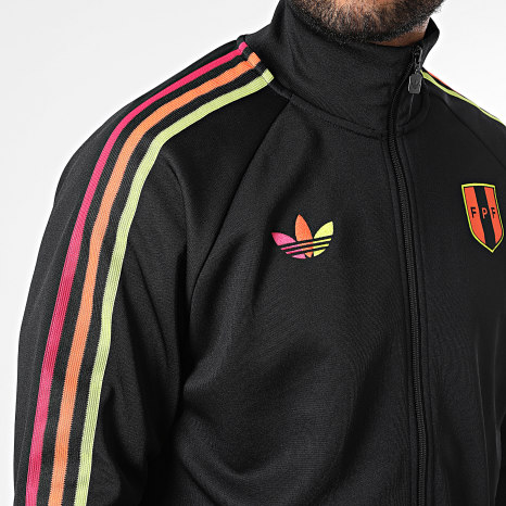 Adidas Originals - Veste Zippée A Bandes Perou Originals KA8593 Noir