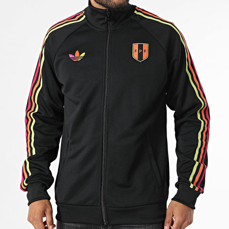 Adidas Originals - Veste Zippée A Bandes Perou Originals KA8593 Noir