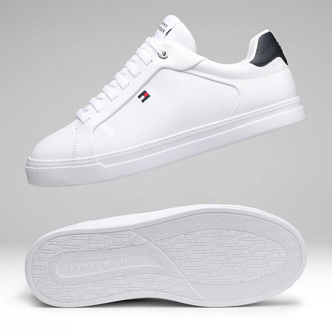Tommy Hilfiger - Baskets Icon Court Light Leather 5946 White