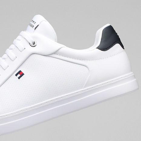 Tommy Hilfiger - Baskets Icon Court Light Leather 5946 White