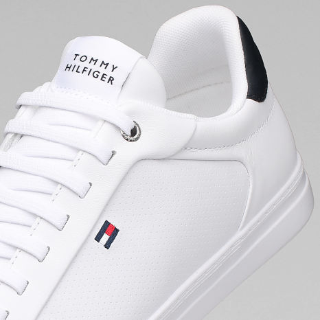 Tommy Hilfiger - Baskets Icon Court Light Leather 5946 White