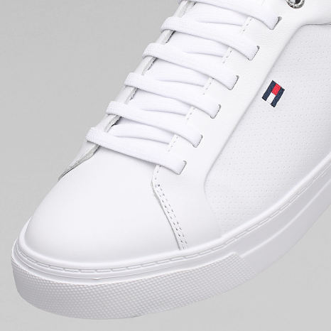 Tommy Hilfiger - Baskets Icon Court Light Leather 5946 White