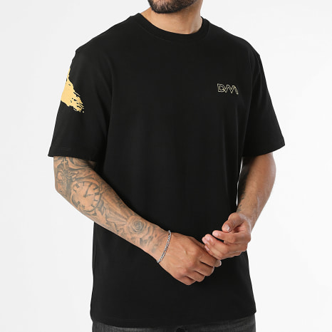 DVM - Tee Shirt Logo Noir Jaune