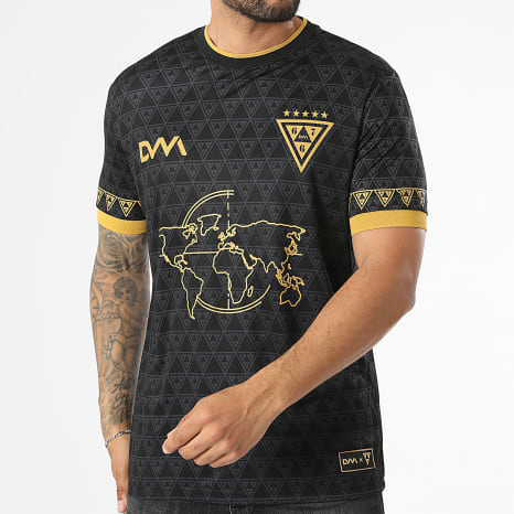 DVM - Maillot X667 Noir Gris Jaune