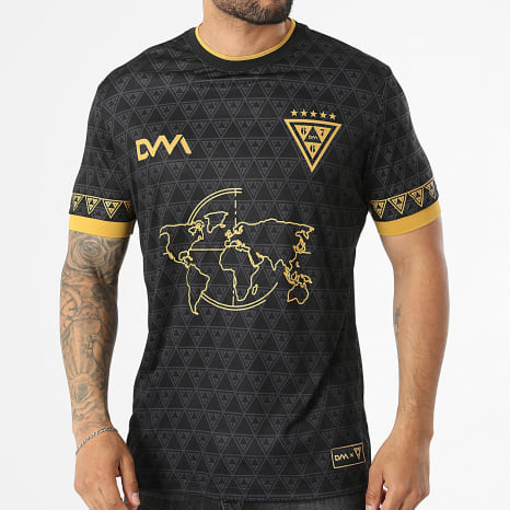 DVM - Maillot X667 Noir Gris Jaune