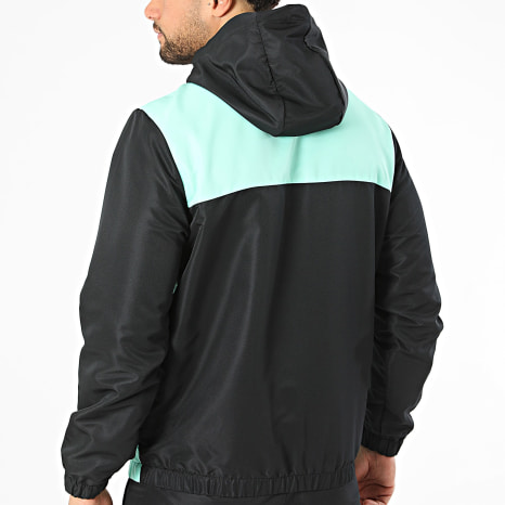 Sergio Tacchini - Ensemble De Survetement Granada 41460 41461 Noir Blanc Turquoise