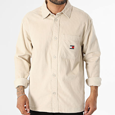 Tommy Jeans - Surchemise Oversize Brick Corduroy 1698 Beige