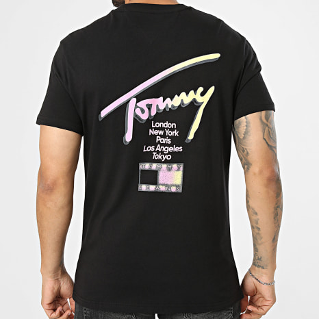Tommy Jeans - Tee Shirt Regular Fit City Sign 3253 Noir