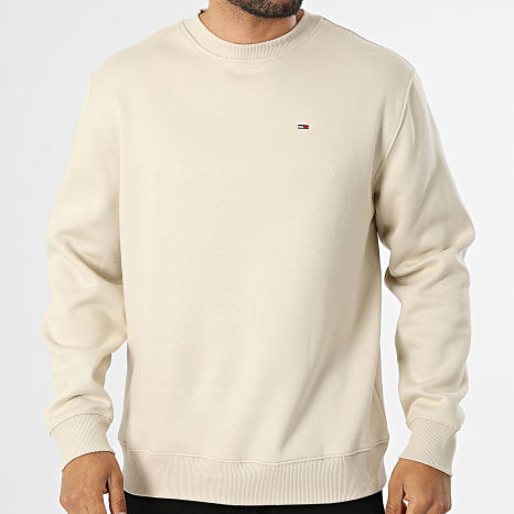 Tommy Jeans - Sweat Crewneck Flag 0741 Beige