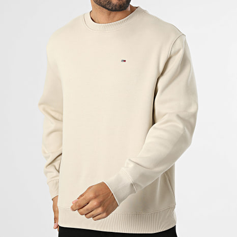 Tommy Jeans - Sweat Crewneck Flag 0741 Beige