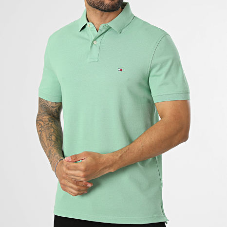 Tommy Hilfiger - Polo Manches Courtes Regular Fit 1985 7770 Vert Clair