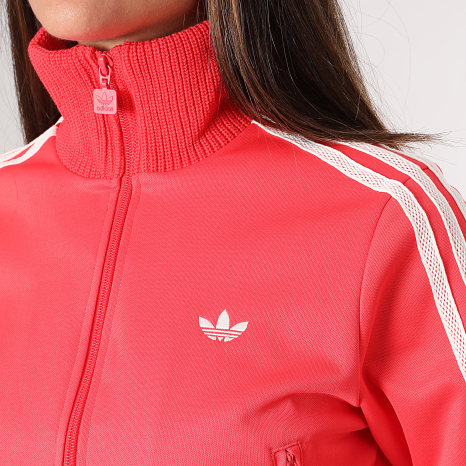 Adidas Originals - Veste Zippée A Bande Femme Firebird KD4322 Rouge