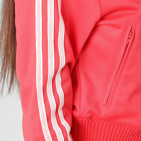 Adidas Originals - Veste Zippée A Bande Femme Firebird KD4322 Rouge